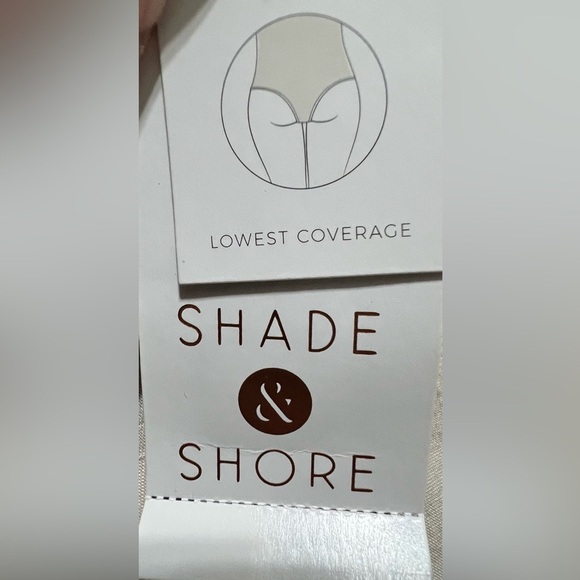 NWT Shade & Shore Women's 1pc Swimsuit tie back adjustable-medium - Picture 5 of 13